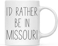 Andaz Press U.S. State 11oz. Coffee Mug Gift, I'd Rather Be in Missouri, 1-Pack, Long Distance College Going Away Study Abroad Birthday Christmas Gifts