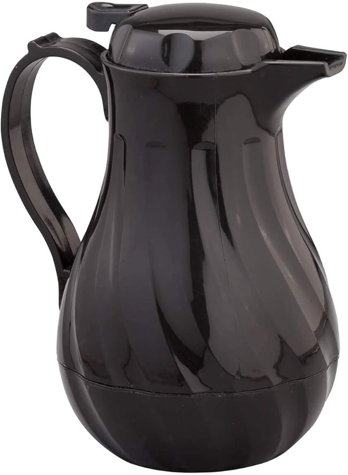 Insulated Coffee Carafe, Crafted With 100% Impact Resistant Resin, Stain Proof Liner, Polyurethane Insulation – Black, 20 Oz., by Chef's Pride