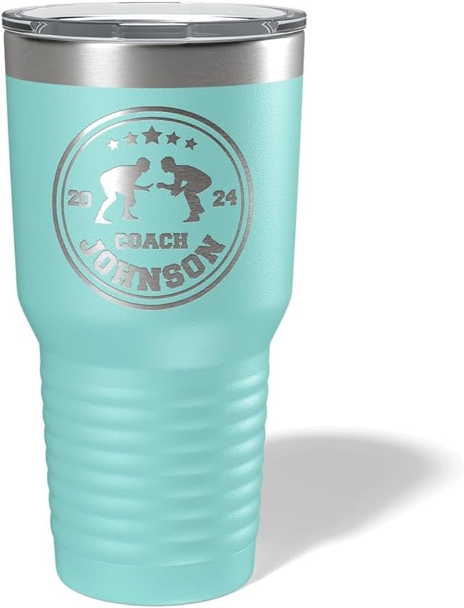 Wrestling Coach gifts, Tumbler, Coach tumbler, Wrestling gifts, Coach Beer glass, Coach gift, Coach gifts, Wrestling Coach (Wrestling Circle, Mint, Wrestling Hexagon 30oz Black)
