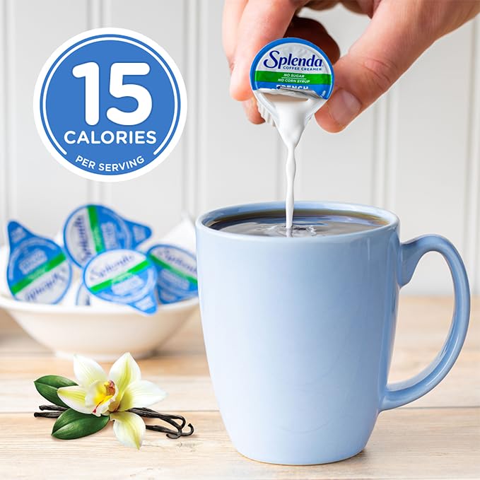 SPLENDA Single Serve Coffee Creamer Cups, Sugar Free French Vanilla, 48 Count (Pack of 2)