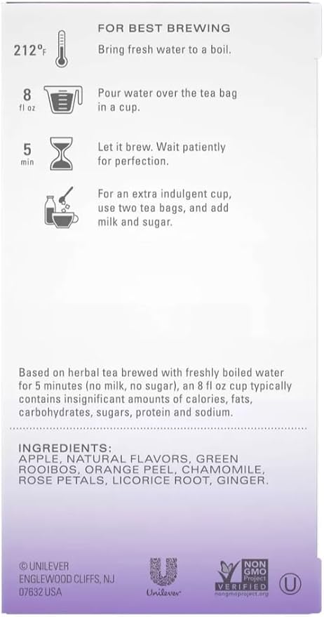 TAZO Tea Bags, Glazed Lemon Loaf Herbal Tea, & Vanilla Bean Macaron Black Tea 15CT (1ea) (Variety Pack)