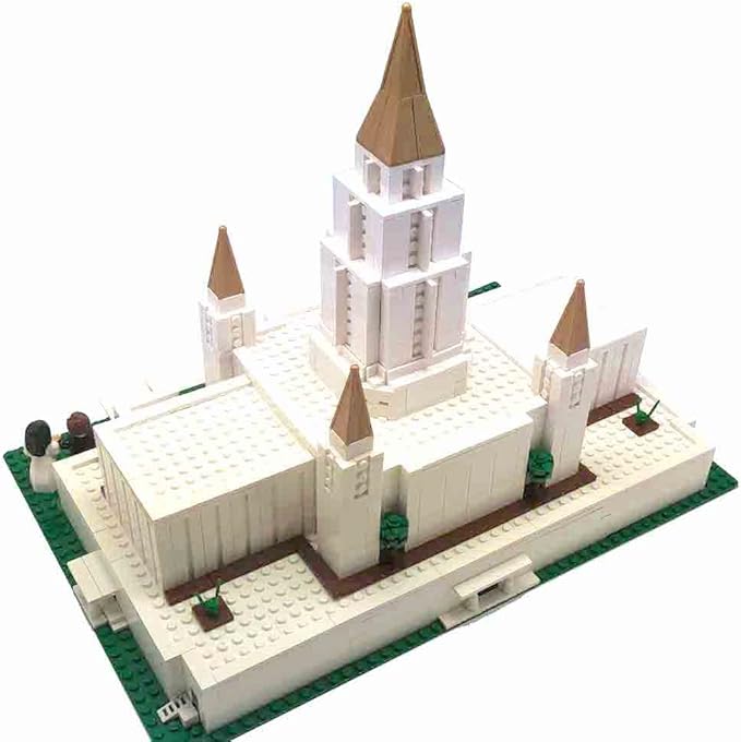 Brick'Em Young Oakland Temple - Pieces - Ages 12+