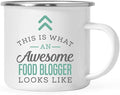 Andaz Press 11oz. Stainless Steel Campfire Coffee Mug Gift, This is What an Awesome Food Blogger Looks Like, 1-Pack, Birthday Gift Ideas Coworker Him Her, Includes Gift Box