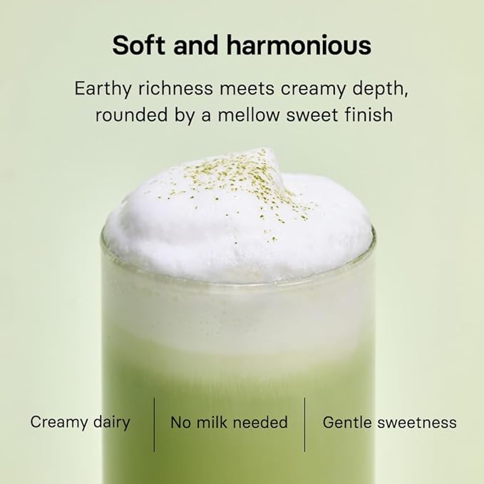 OSULLOC Volcanic Isle Matcha Milk Tea – Premium Jeju Matcha Latte Powder, Just Add Water, Creamy & Smooth, Large Pouch (10.6oz, 300g)