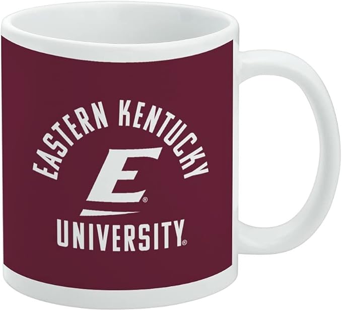 Eastern Kentucky Colonels Ceramic Coffee Mug, Novelty Gift Mugs for Coffee, Tea and Hot Drinks, 11oz, White
