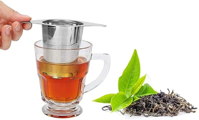 Tea Infuser for Loose Leaf Tea, Stainless Steel Tea Infuser, Extra Fine Mesh Tea Strainers Filter Fine Tea Leaves Effectively, Fit Tea Pots/Mugs