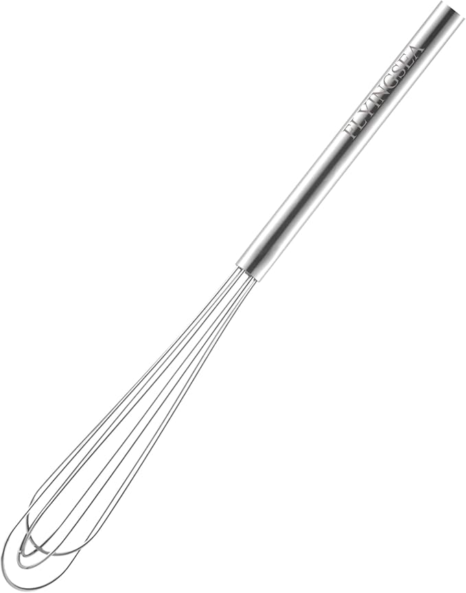 FLYINGSEA whisk,Mini whisks,small wisk,whisks for cooking,Whisk stainless steel,Cooking and Kitchen Gadget.Golden.1 Pcs