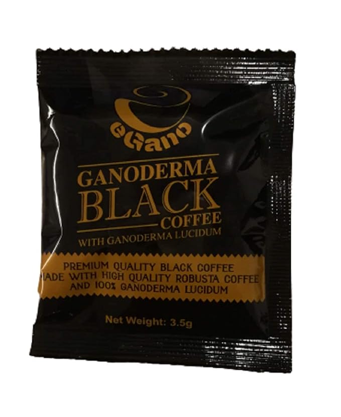 2 Boxes eGano Premium Ganoderma Black Coffee Instant Coffee With Ganoderma Lucidum Extract (3.5g x 30 Sachets / Box)