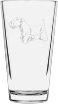 Sealyham Terrier Custom Personalized Dog Themed Etched All Purpose 16oz Pint Glass