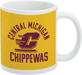 Central Michigan University Chippewas Ceramic Coffee Mug, Novelty Gift Mugs for Coffee, Tea and Hot Drinks, 11oz, White