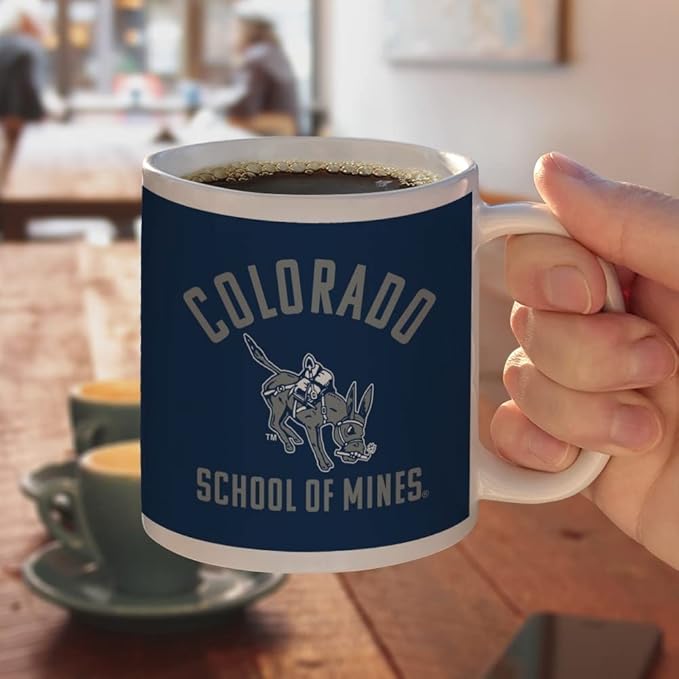 Mines Oredigger Ceramic Coffee Mug, Novelty Gift Mugs for Coffee, Tea and Hot Drinks, 11oz, White