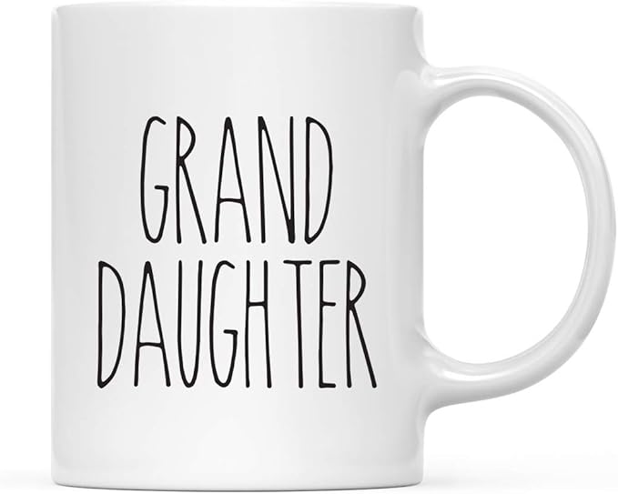 Andaz Press Simple Rustic Farmhouse Kitchen Decor 11oz. Ceramic Coffee Tea Mug Gift, Granddaughter, 1-Pack