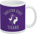 Tarleton State University Texans Ceramic Coffee Mug, Novelty Gift Mugs for Coffee, Tea and Hot Drinks, 11oz, White
