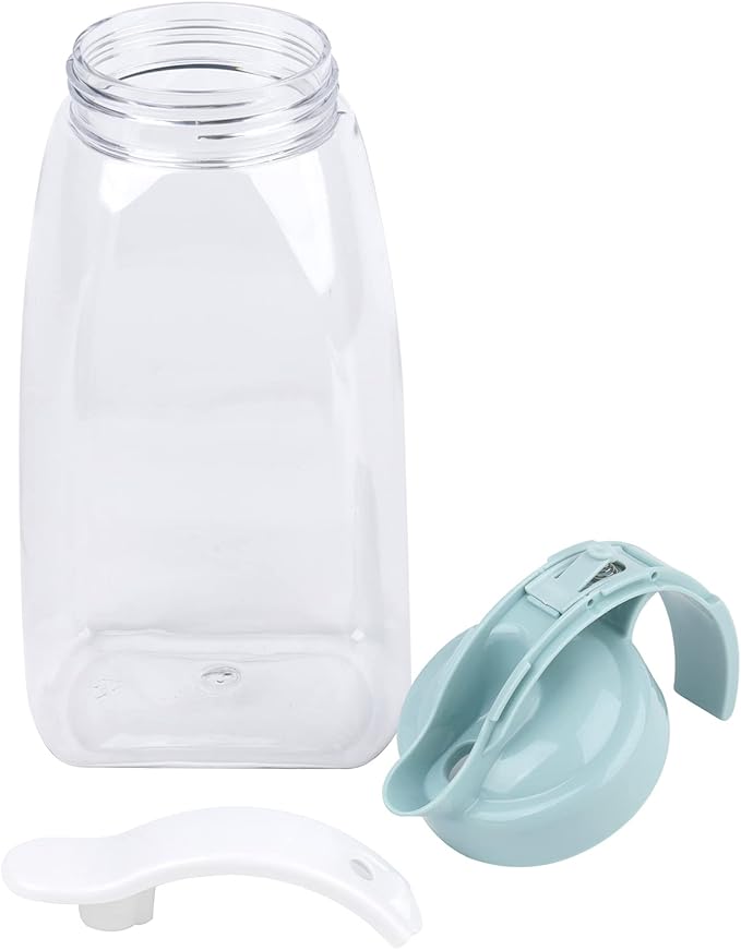 Frcctre 2 Pack Plastic Water Pitcher with Lid, 74 Oz Clear Airtight Beverage Pitcher Juice Container Water Carafe Fridge Jug for Juice, Coffee, Iced Tea, Lemonade, Heat Resistant & Shatter-proof
