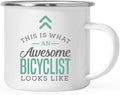 Andaz Press 11oz. Stainless Steel Campfire Coffee Mug Gift, This is What an Awesome Bicyclist Looks Like, 1-Pack, Birthday Gift Ideas Coworker Him Her, Includes Gift Box
