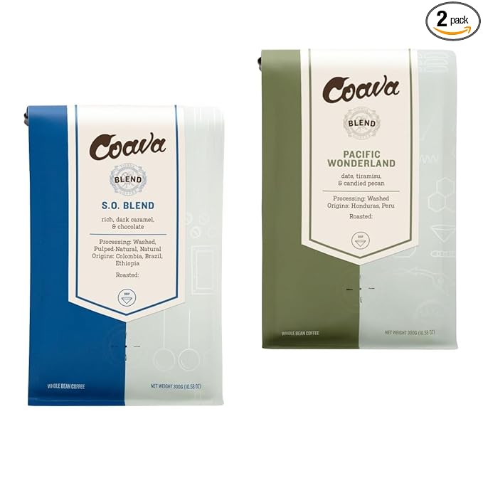 Bean Box Sampler - Roasted by Coava Roasters, 2-Pack, Freshly Ground Coffee, Gourmet Coffee