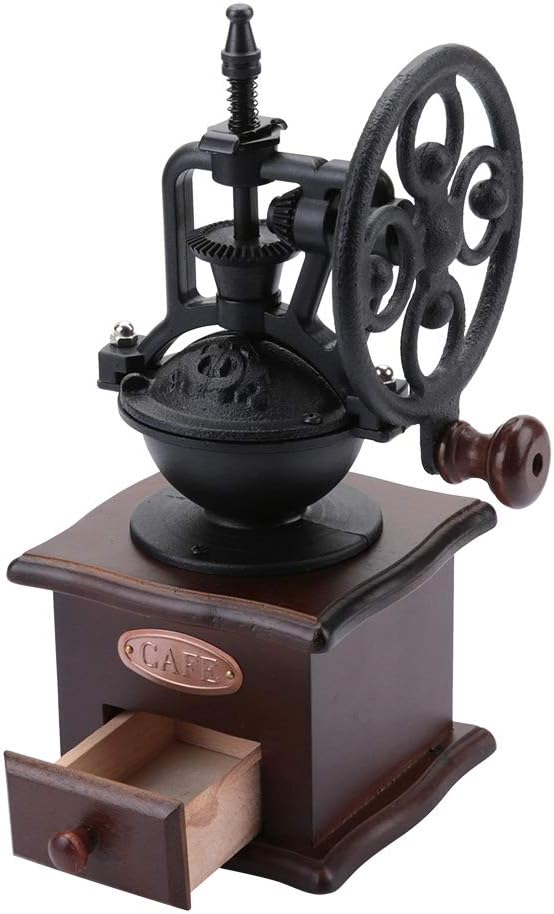 Vintage Style Manual Coffee Grinder, Manual Coffee Bean Grinder, Pepper Spice Hand Mill, Retro Design Coffee Bean Hand Grinder