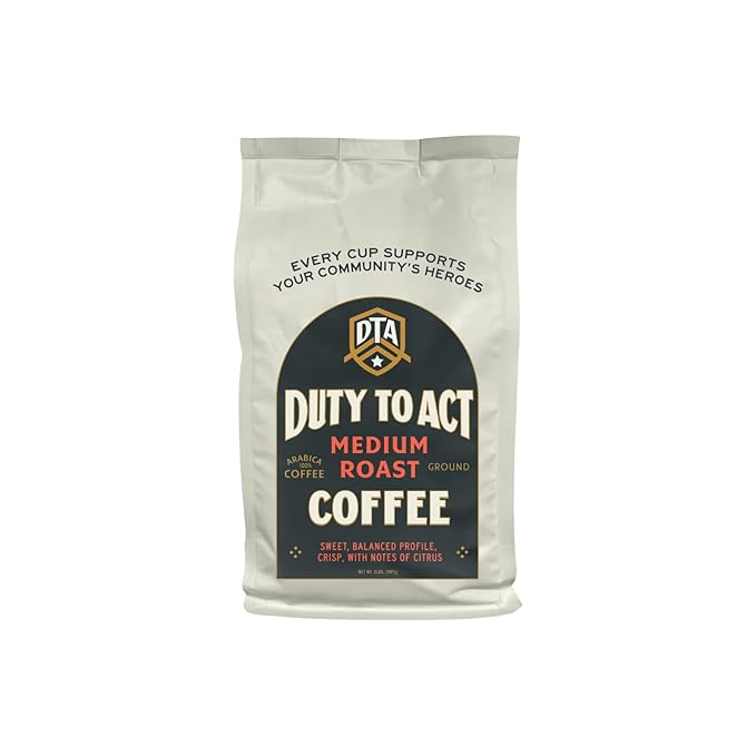 Duty to Act Medium Roast Ground Coffee, 2 lbs (Pack of 2)
