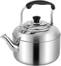 ERINGOGO Stainless Steel Whistling Tea Kettle Large Capacity Stove Top Kettle Compatible with Induction and Gas Stoves Comfortable Handle for Boiling Water and Brewing Coffee Tea