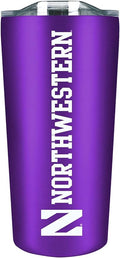 Campus Colors NCAA Stainless Steel Tumbler perfect for Gameday - 18 oz - Double Walled - Keeps Drinks Perfectly Insulated (Northwestern Wildcats - Purple)