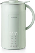 MOKKOM 9 in 1 Nut Milk Maker, 42oz Automatic Almond Milk Machine for Homemade Plant-Based Milk, Oats, Soy, Dairy Free Beverages, Soy Milk Maker with Delay Start/Keep Warm/Self-Cleaning/Boiling, Green