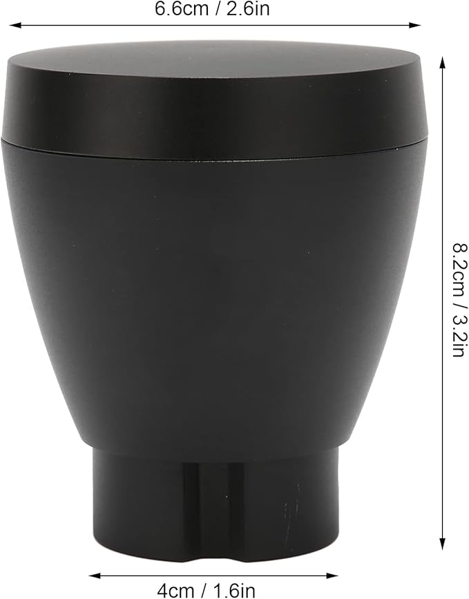 60g Reusable Aluminium Alloy Coffee Grinder Bean Bin (Black)
