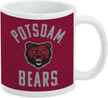 State University of New York at Potsdam Bears Logo Ceramic Coffee Mug, Novelty Gift Mugs for Coffee, Tea and Hot Drinks, 11oz, White