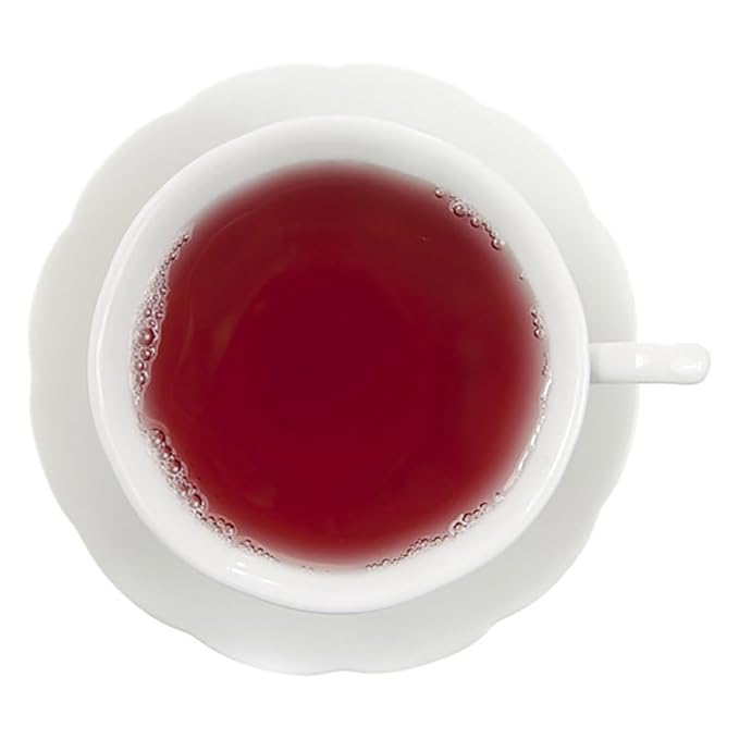 Bingo Blueberry Herbal Tea - 4oz | Loose Leaf Fruit Tea Blend | Caffeine Free | Bold Blueberry Flavor | Light Burgundy Color | Great Hot or Iced | Naturally Flavored & Herbal Brew