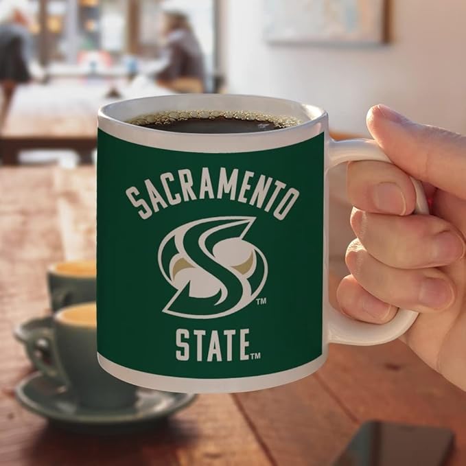 Sacramento State University Hornets Ceramic Coffee Mug, Novelty Gift Mugs for Coffee, Tea and Hot Drinks, 11oz, White