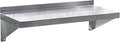SUNRISE Commercial 430 Stainless Steel Kitchen Wall Shelf, NSF Certificated, Wall Mounted, Solid Shelving for Restaurants, Bars & Hotels (12" x 36")