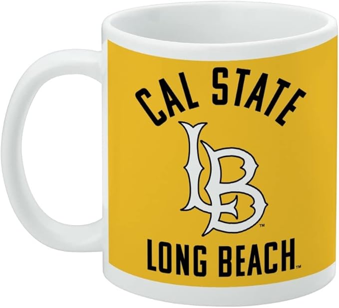 California State University Long Beach Dirtbags logo Ceramic Coffee Mug, Novelty Gift Mugs for Coffee, Tea and Hot Drinks, 11oz, White