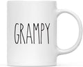 Andaz Press Simple Rustic Farmhouse Kitchen Decor 11oz. Ceramic Coffee Tea Mug Gift, Grampy, 1-Pack, Birthday Christmas Gift Ideas for Family, Friends