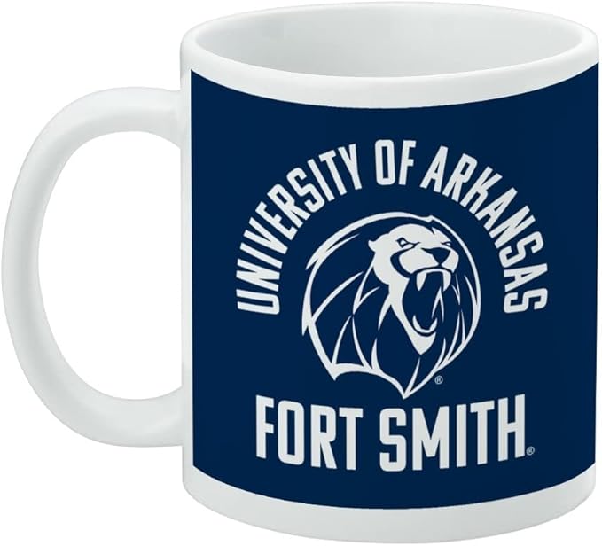 University of Arkansas - Fort Smith Vikings Logo Ceramic Coffee Mug, Novelty Gift Mugs for Coffee, Tea and Hot Drinks, 11oz, White