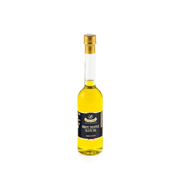 La Rustichella - White Truffle Olive Oil 3.38 fl oz (100 ml) - 100% Made in Italy | Vegan, Gluten-Free, Cholesterol-Free