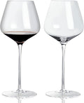 ACHEER Hand Blown Crystal Red Wine Glasses Set of 2, 24oz, Long Stem, Large - Gift Box, Perfect for Men & Women, Ideal for Any Occasion