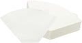 uxcell 100Pcs Coffee Filters, Disposable Fan-Shaped Paper Filter for 1-4 Cups, Suitable with Home Office Use and Drip Coffee Maker, White(U1O2)