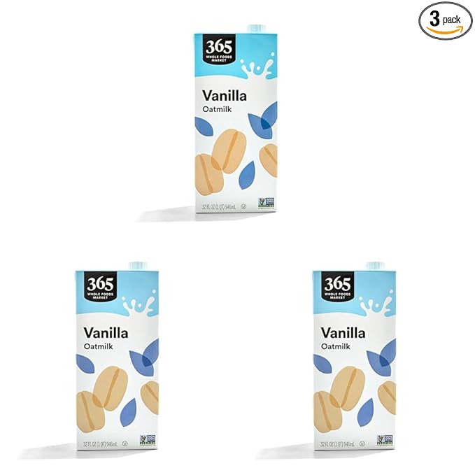 365 by Whole Foods Market, Vanilla Oatmilk, 32 Fl Oz (Pack of 3)