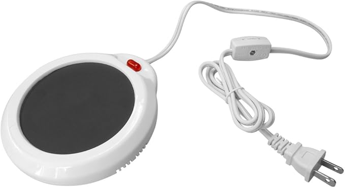 Evelots Electric Desk Cup Warmer 2 Pack - Candle Warming Plate - Coffee Mug Heater - Also Great for Hot Tea, Hot Chocolate, Soup, Scented Candles - On/Off Indicator Light
