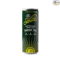 Sarilla Nonalcoholic Green Tea Spritzer – Lightly Sparkling Real Brewed Organic Green Tea with Hibiscus, Plant-Based Caffeine, Zero Calories, 12-Pack