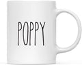 Andaz Press Simple Rustic Farmhouse Kitchen Decor 11oz. Ceramic Coffee Tea Mug Gift, Poppy, 1-Pack, Birthday Christmas Gift Ideas for Family, Friends