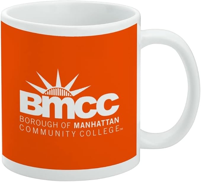 Borough of Manhattan Community College Panthers Logo Ceramic Coffee Mug, Novelty Gift Mugs for Coffee, Tea and Hot Drinks, 11oz, White
