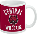 Central Washington University Wild Cats Logo Ceramic Coffee Mug, Novelty Gift Mugs for Coffee, Tea and Hot Drinks, 11oz, White