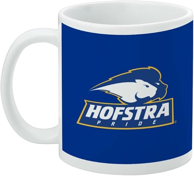 Hofstra University Lions Logo Ceramic Coffee Mug, Novelty Gift Mugs for Coffee, Tea and Hot Drinks, 11oz, White