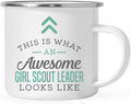 Andaz Press 11oz. Stainless Steel Campfire Coffee Mug Gift, This Is What An Awesome Girl Scout Leader Looks Like, 1-Pack, Birthday Ideas Her, Includes Gift Box Girl Scout Cup