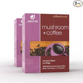 Mushroom + Coffee, Javita Immune & Defend Blend of Chaga, Lion's Mane and Dark Roast Robusta Coffee for Morning Boost, Wellness Support, Smooth, Convenient Coffee Mix (2 box/48 serv)
