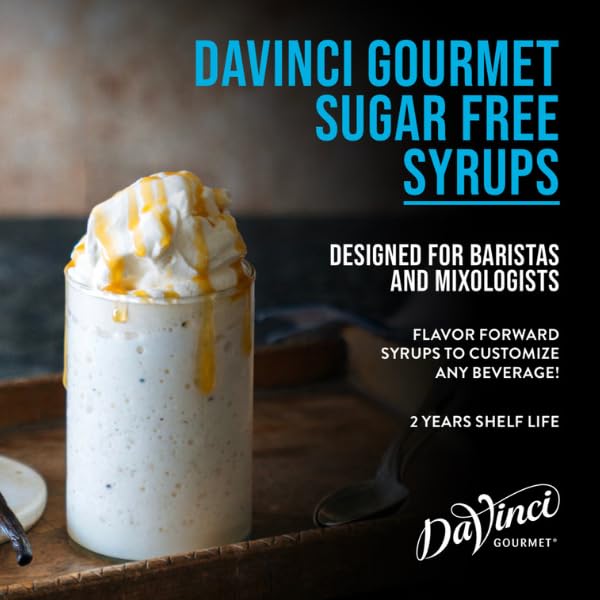 DaVinci Gourmet Sugar-Free Vanilla Syrup, 25.4 Fluid Ounces (Pack of 4)
