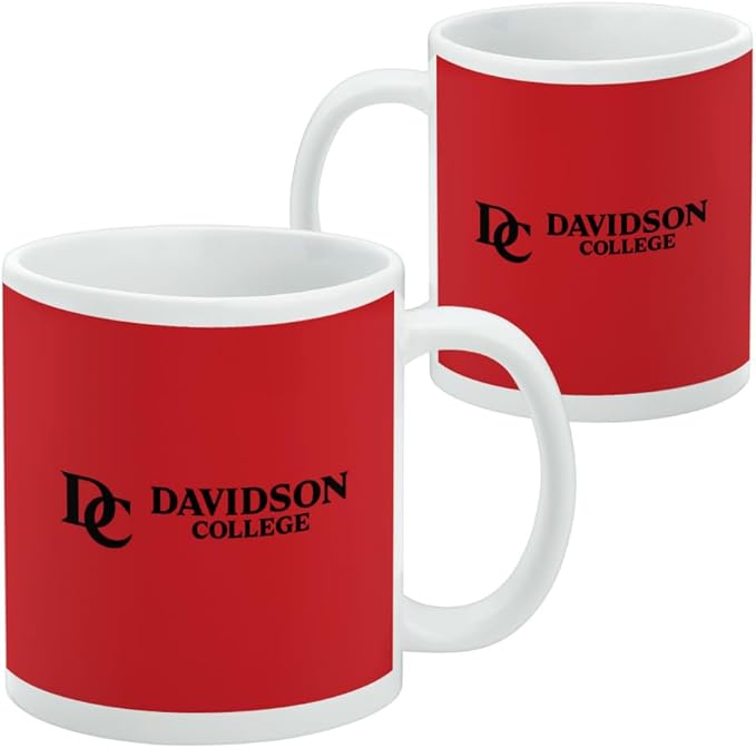 Davidson College Wildcats Ceramic Coffee Mug, Novelty Gift Mugs for Coffee, Tea and Hot Drinks, 11oz, White
