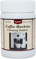 Coffee Machine Cleaner & Descaler Tablets - 50 Count, Compatible with All Brands including Miele, Cusinart, Nespresso, Keurig, Ninja, Delonghi; descale drip Coffee And Espresso Machines