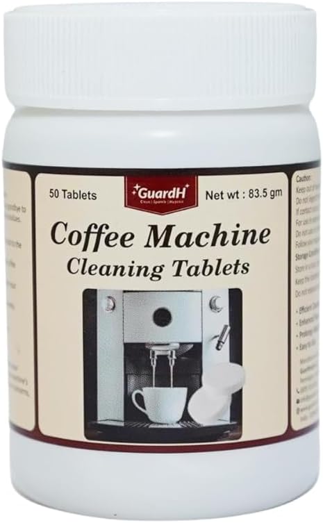 Coffee Machine Cleaner & Descaler Tablets - 50 Count, Compatible with All Brands including Miele, Cusinart, Nespresso, Keurig, Ninja, Delonghi; descale drip Coffee And Espresso Machines