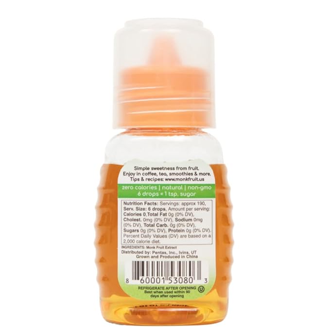 LLINEA MONK FRUIT - 100% Pure Monk Fruit - Approx. 200 Servings - Sweetens Coffee, Tea, Smoothies, & More - ZERO Calories - ZERO Carbs - Gluten-Free - Non-GMO - No Erythritol
